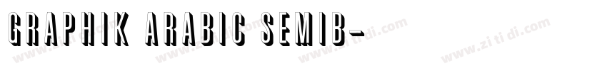Graphik Arabic SemiB字体转换